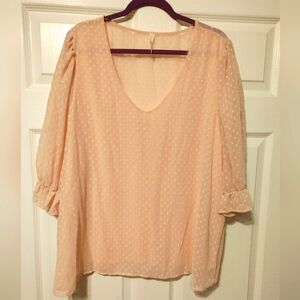 Plus Size Pink Shirt 3X